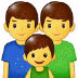 👨‍👨‍👦 family: man, man, boy display on Samsung